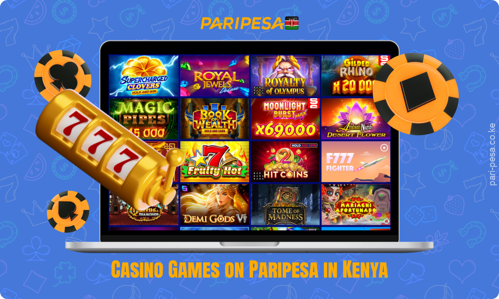 Paripesa online casino in Kenya offers over 7,000 casino games including slots, roulette, baccarat, blackjack and more, with bonuses to enhance the gaming experience