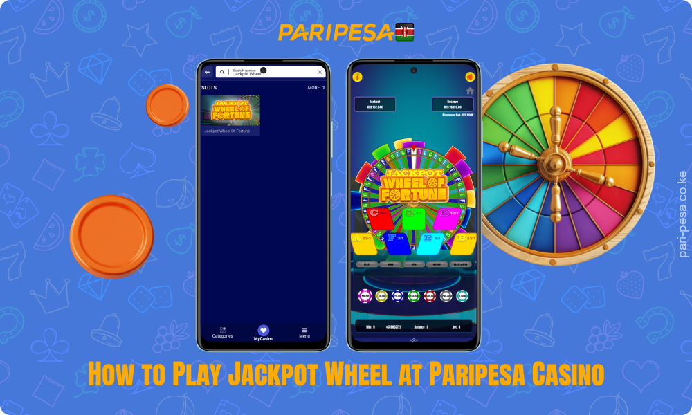 To play Jackpot Wheel at Paripesa Casino, register, deposit, select your bet and spin the wheel