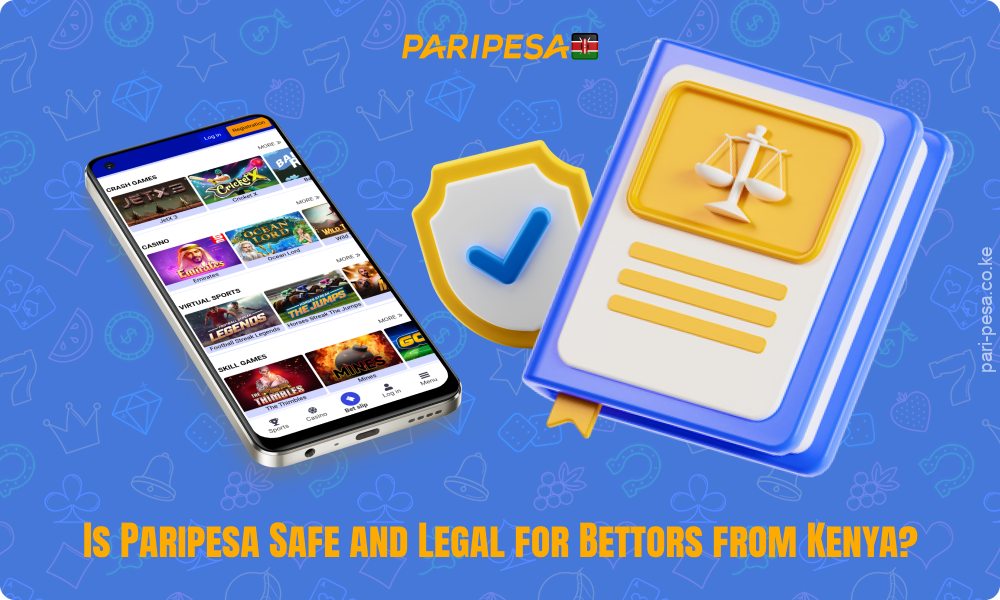 Paripesa Casino operates in Kenya with an international licence from Curaçao, complying with local laws and guaranteeing fair play