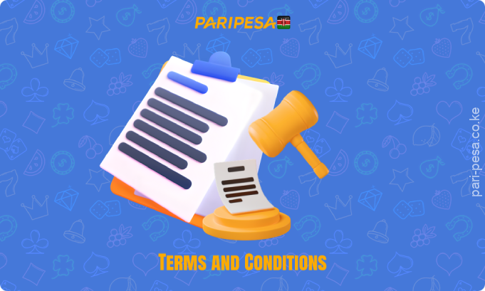 To play at Paripesa Kenya, players are required to review and agree to the Terms and Conditions, confirming their agreement upon registration